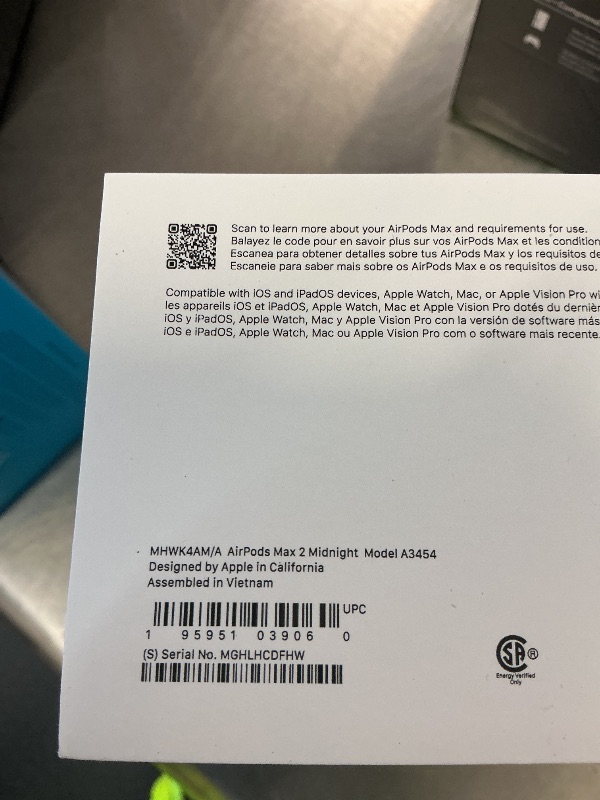Photo 1 of FACTORY SEALED— Apple AirPods Max 2 Wireless Over-Ear Headphones – Midnight