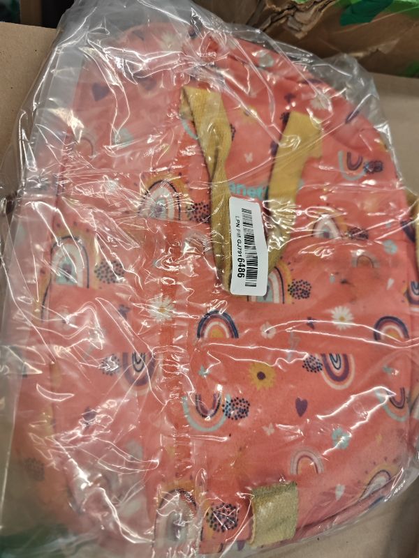 Photo 1 of PlanetBox Peach Rainbow Lunch Tote Bag - 2-in-1 Convertible Backpack
