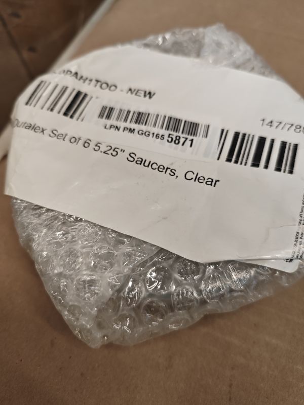Photo 1 of Duralex Set of 6 5.25" Saucers, Clear