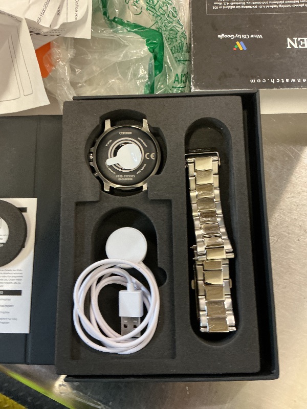 Photo 1 of Citizen CZ Smart Stainless Steel Smartwatch - Silver Blue