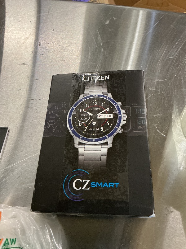 Photo 1 of Citizen CZ Smart Stainless Steel Smartwatch - Silver Blue