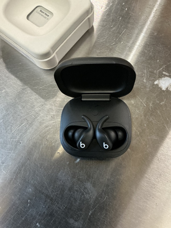 Photo 1 of Beats Powerbeats Fit Wireless Noise-Cancelling Earbuds - Jet Black