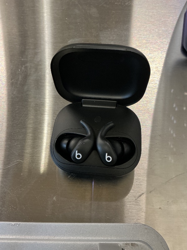 Photo 1 of Beats Powerbeats Fit Wireless Noise-Cancelling Earbuds - Jet Black