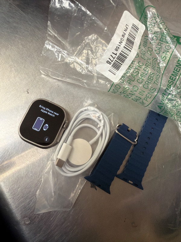 Photo 1 of LOCKED…………Apple Watch Ultra 2 [GPS + Cellular 49mm] Smartwatch with Rugged Titanium Case & Blue Ocean Band. Fitness Tracker, Precision GPS, Action Button, Extra-Long Battery Life, Bright Retina Display