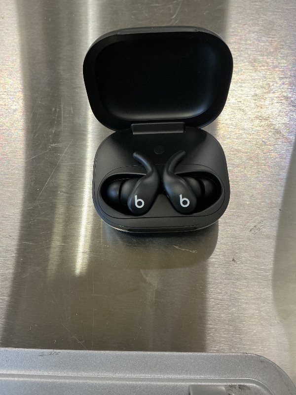 Photo 1 of Beats Powerbeats Fit Wireless Noise-Cancelling Earbuds - Jet Black