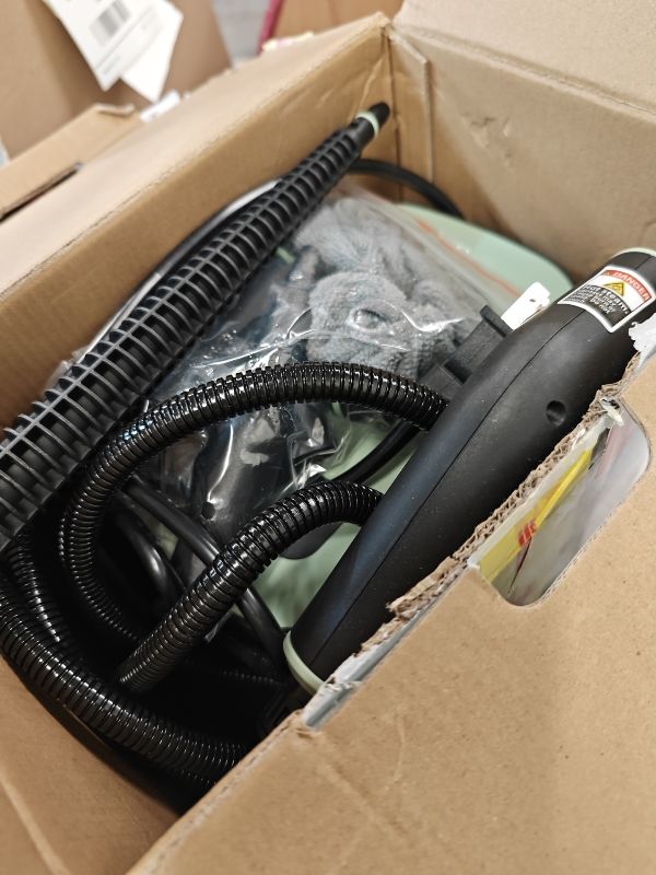 View 2 of WSRYYCC Portable Steam Cleaner, 1500W, 16 Accessories, Green