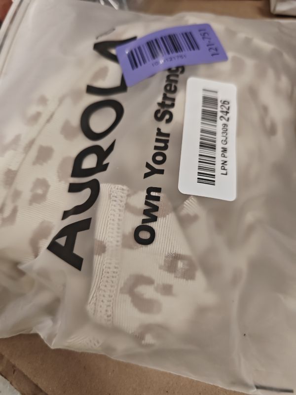 Photo 1 of AUROLA Leopard Scrunch Booty Lifting Workout Shorts
