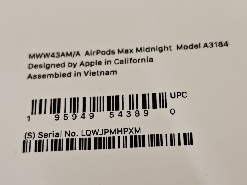 Photo 1 of Apple AirPods Max Wireless Over-Ear Headphones, Pro-Level Active Noise Cancellation, Transparency Mode, Personalized Spatial Audio, USB-C Charging, Bluetooth Headphones for iPhone - Midnight