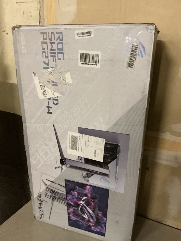Photo 1 of ASUS ROG PG27AQWP-W 27 Inch 1440p 540Hz Tandem OLED Gaming Monitor