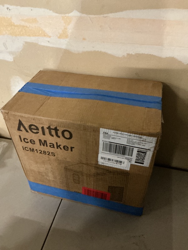 Photo 1 of Aeitto Stainless Silver Ice Maker 26lbs/24H
