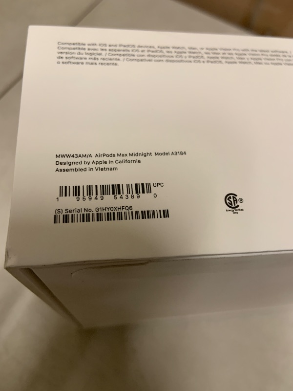 Photo 1 of Apple AirPods Max Wireless Over-Ear Headphones, Pro-Level Active Noise Cancellation, Transparency Mode, Personalized Spatial Audio, USB-C Charging, Bluetooth Headphones for iPhone - Midnight
