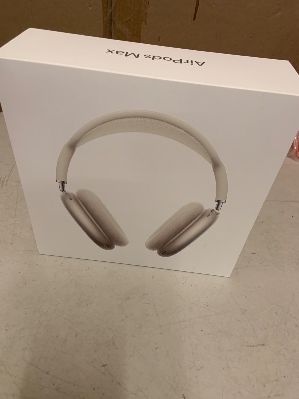 Photo 1 of Apple AirPods Max 2 Wireless Over-Ear Headphones, Active Noise Cancellation, Adaptive Audio, Personalized Spatial Audio, Live Translation, Bluetooth Headphones for iPhone – Starlight