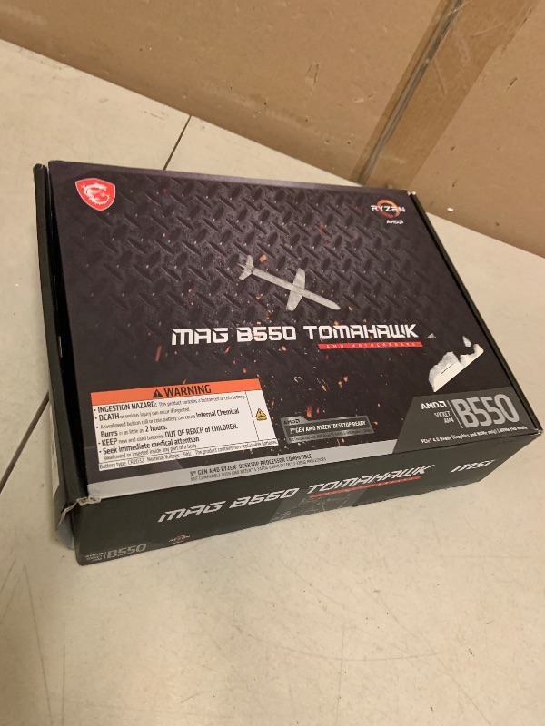 Photo 1 of MSI MAG B550 Tomahawk Gaming Motherboard AM4 DDR4