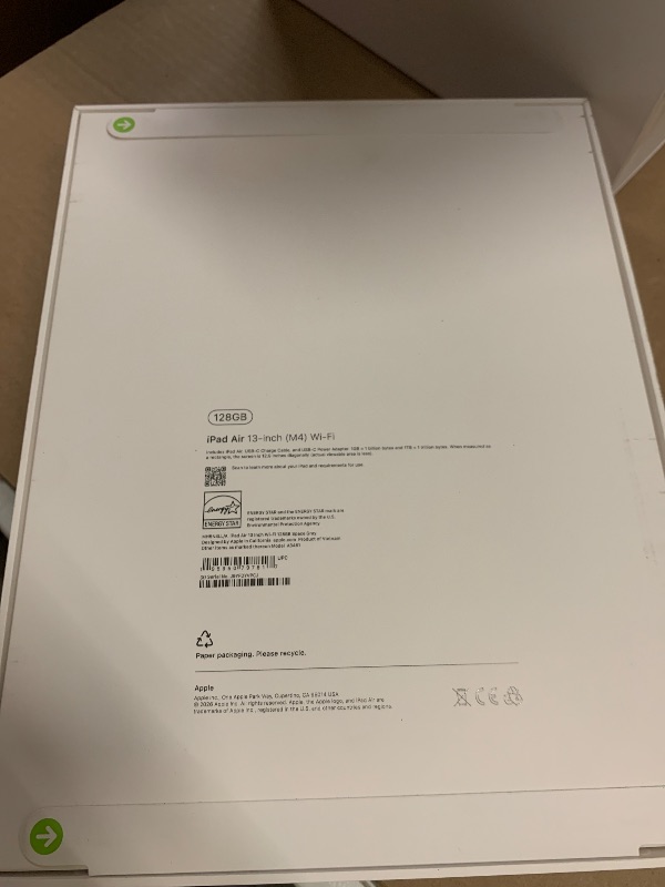 View 3 of Apple iPad Air 13-inch (M4): Liquid Retina Display, 128GB, 12MP Front/Back Camera, Wi-Fi 7 with Apple N1, Touch ID, All-Day Battery Life — Space Gray
