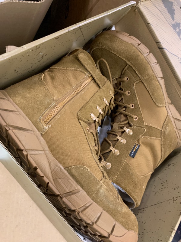 Photo 1 of FREE SOLDIER Men's 8" Zip Military Tactical Boots