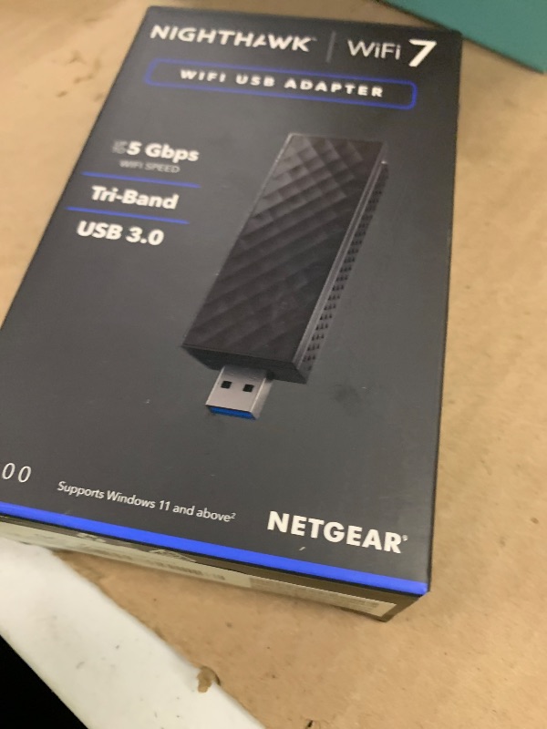 Photo 1 of NETGEAR Nighthawk WiFi 7 USB Adapter, 5Gbps, 6GHz