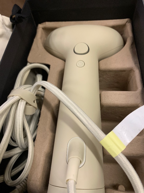 Photo 1 of Steamery Handheld Clothes Steamer Cirrus 3, 1200W, US Plug, Heated Ironing Plate, Fast Heat Up, Garment Wrinkle Remover, Beige