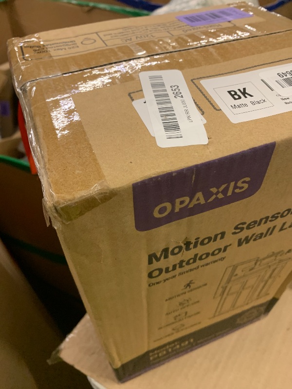 Photo 1 of OPAXIS Motion Sensor Outdoor Light - Black