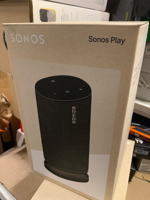 View 2 of Sonos Play Portable WiFi and Bluetooth Speaker - Black