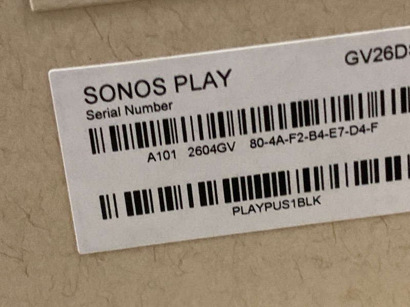 View 3 of Sonos Play Portable WiFi and Bluetooth Speaker - Black
