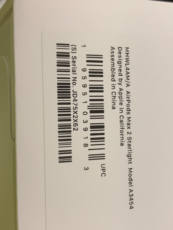Photo 1 of Apple AirPods Max 2 Wireless Over-Ear Headphones, Active Noise Cancellation, Adaptive Audio, Personalized Spatial Audio, Live Translation, Bluetooth Headphones for iPhone – Starlight