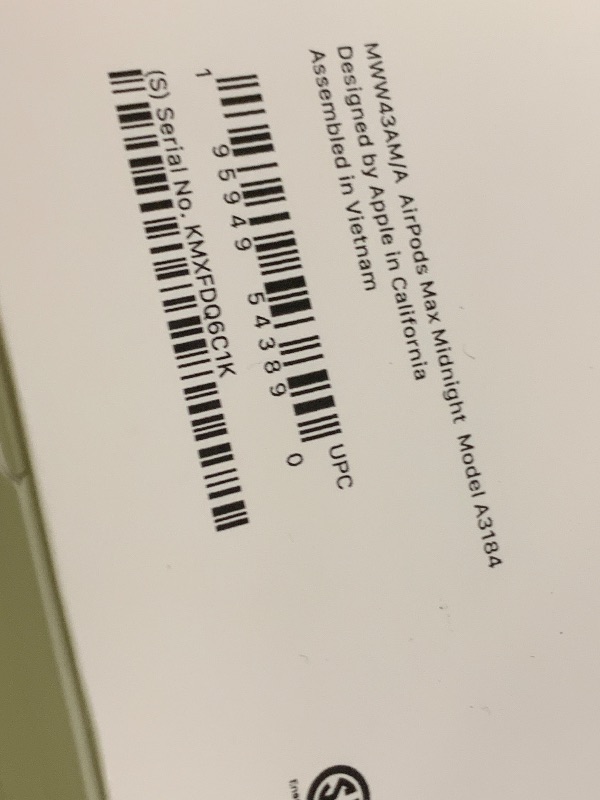 Photo 1 of Apple AirPods Max Wireless Over-Ear Headphones, Pro-Level Active Noise Cancellation, Transparency Mode, Personalized Spatial Audio, USB-C Charging, Bluetooth Headphones for iPhone - Midnight