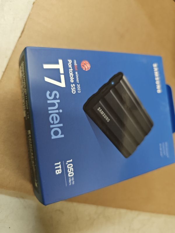 View 2 of Samsung T7 Shield Portable SSD 1TB, USB 3.2 Gen 2, Up to 1,050 MB/s