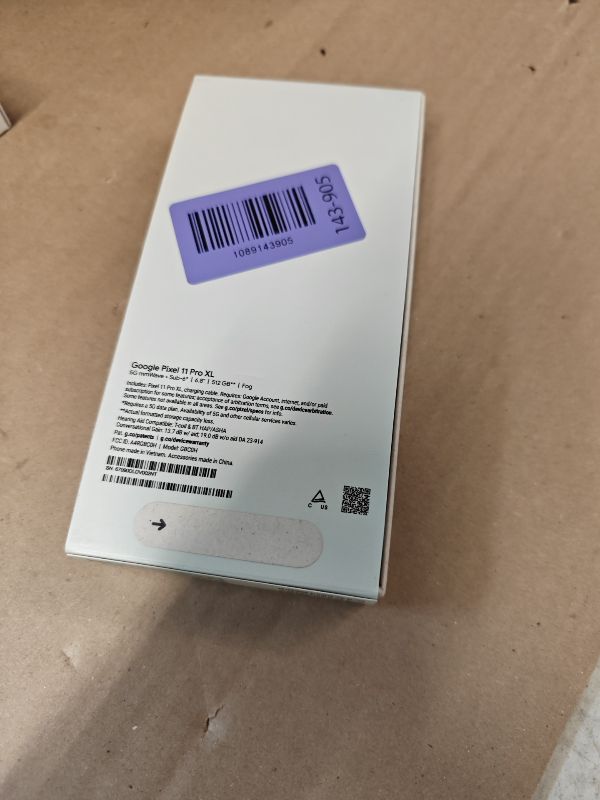 Photo 1 of Google Pixel 11 Pro XL - Unlocked Smartphone, Gemini - 512 GB - Fog
