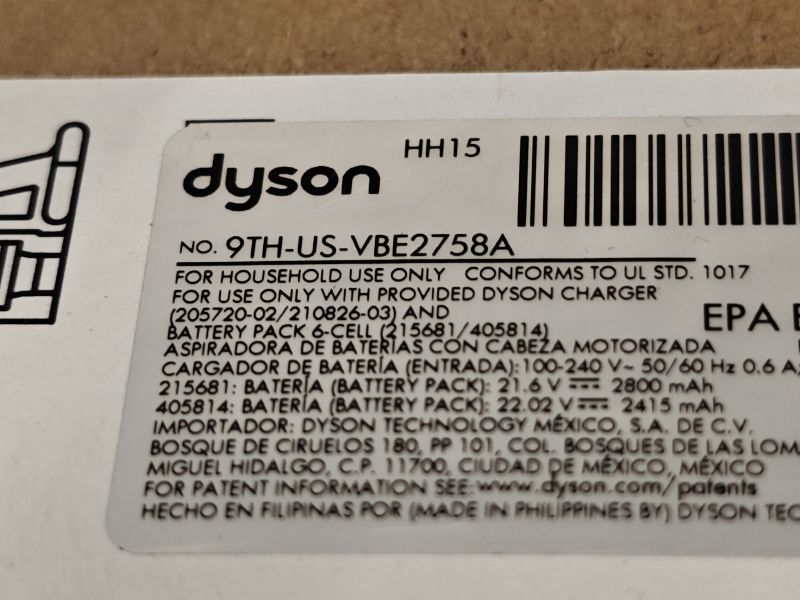 Photo 1 of Dyson Car+Boat Handheld Vacuum, Cordless and Lightweight, Cleans Hard Surfaces and Upholstery, 115AW, 2 Power Modes, Up to 50 Minutes²