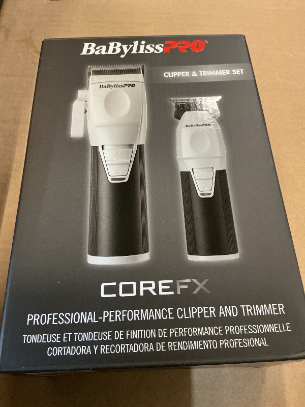 Photo 1 of BaBylissPRO COREFX Clipper & Trimmer Prepack