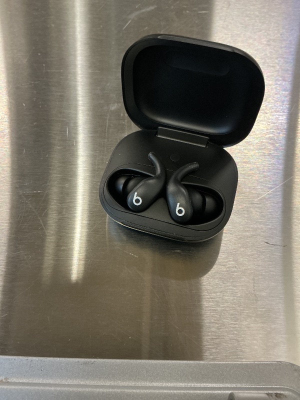 Photo 1 of Beats Powerbeats Fit Wireless Noise-Cancelling Earbuds - Jet Black
