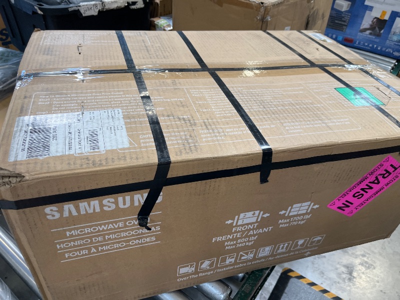 Photo 1 of Samsung 1.1 Cu Ft Smart SLIM Over-the-Range Microwave Oven