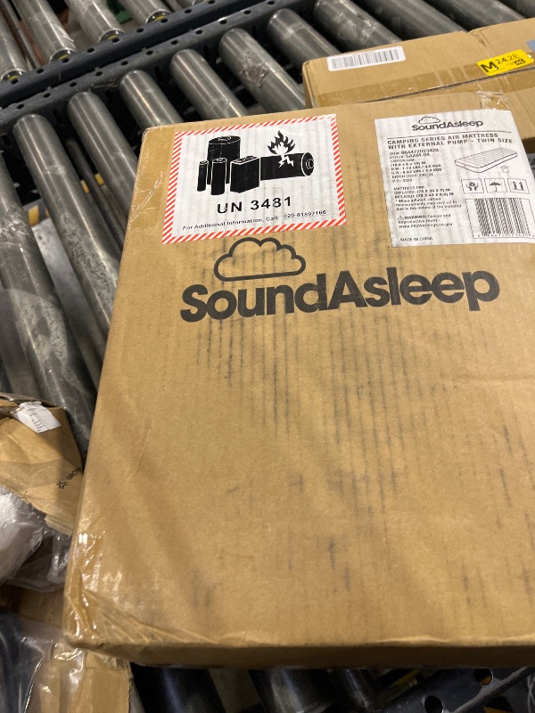 View 3 of SoundAsleep Camping Series Twin Air Mattress with Rechargeable Air Pump