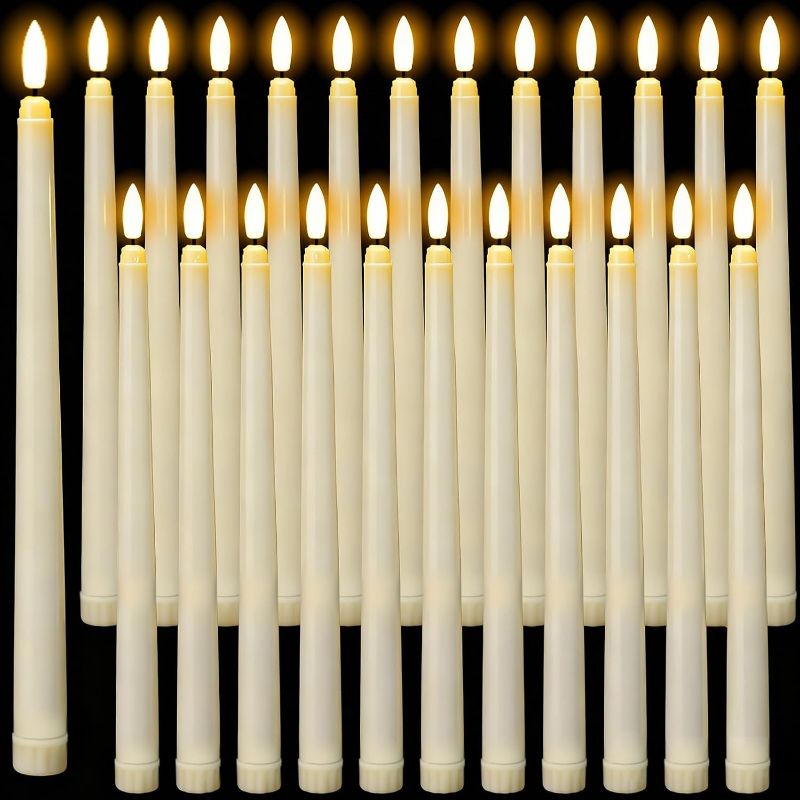 Photo 1 of Wondise  Flameless Taper Candles, Battery Operated Candlesticks