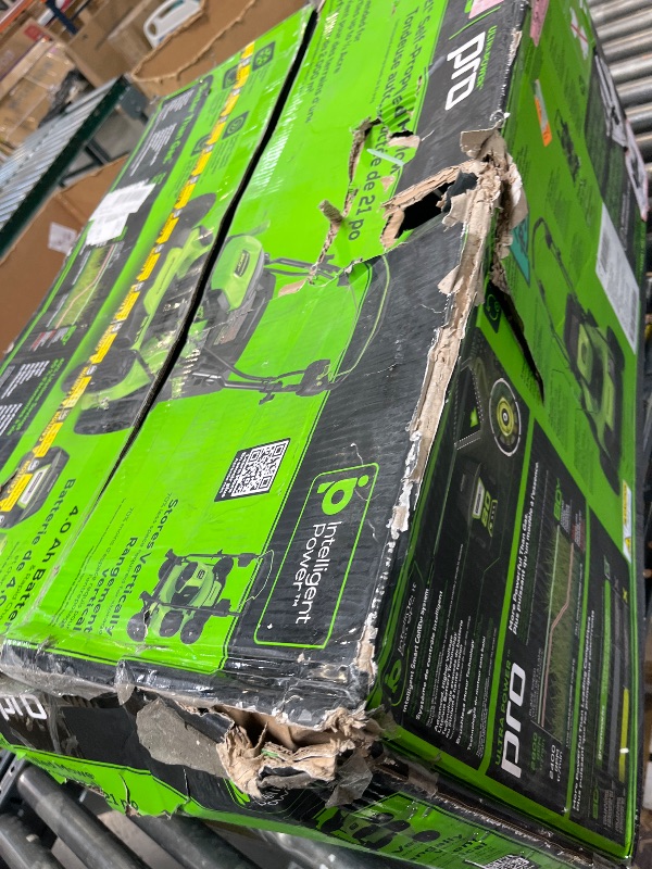 Photo 1 of Greenworks 80V 21" Brushless Cordless (Self-Propelled) Lawn Mower (75+ Compatible Tools), 4.0Ah Battery and 60 Minute Rapid Charger Included