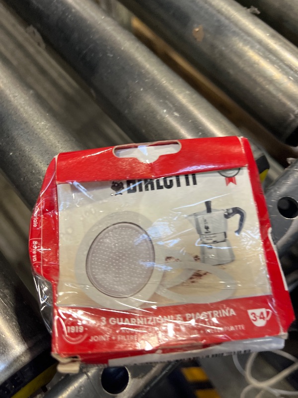 View 2 of Bialetti Replacement Gasket and Filter Set for 3 Cup Moka Pots