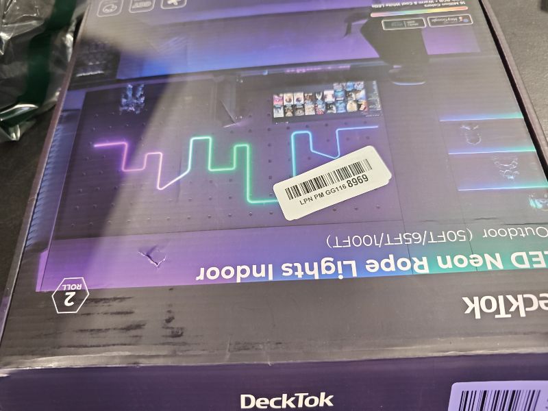 View 2 of DeckTok 100FT Led Neon Rope Lights Strip - RGB IP65 Control with App/Remote