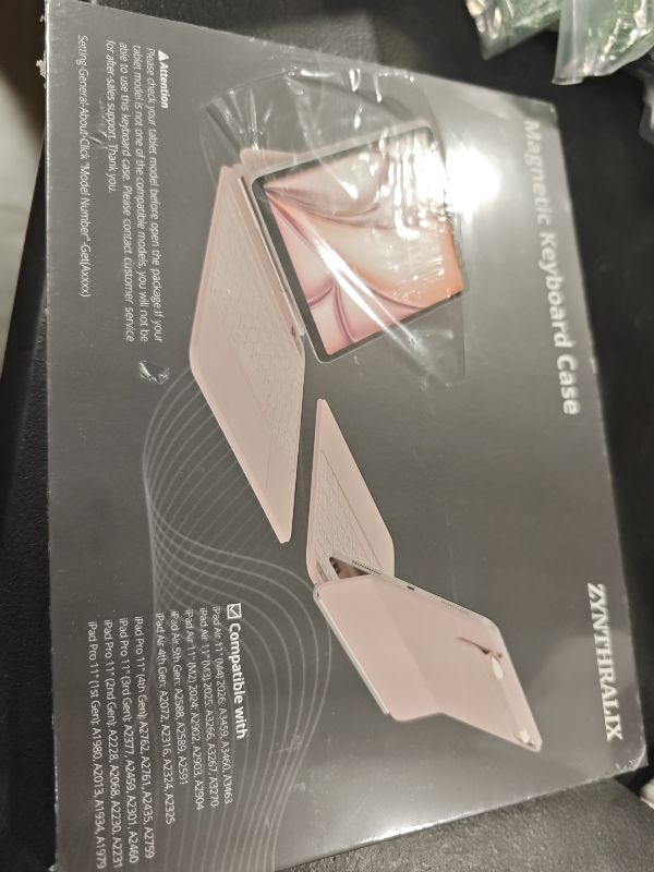 View 2 of ZYNTHRALIX for iPad Air 11/Pro 11 (1-4) Keyboard Case, Full-Area Trackpad