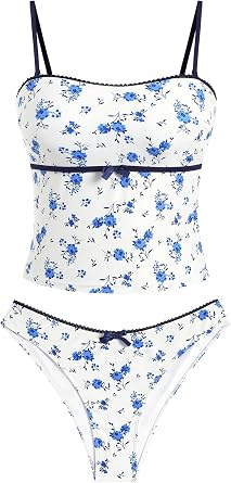 Photo 1 of ZAFUL Tankini Swimsuits for Women Bandeau Bow Y2k Bathing Suit - XL