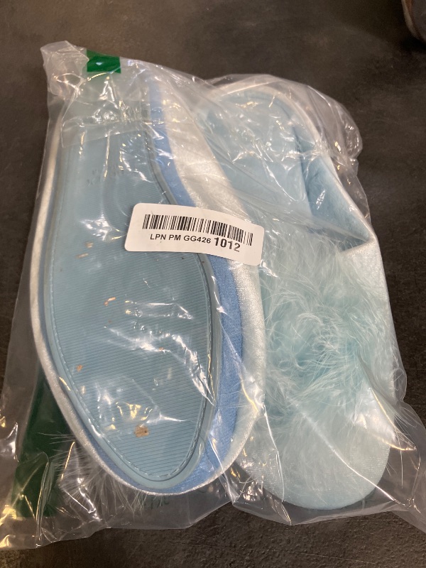View 2 of BCTEX COLL Women's Fuzzy Velvet Memory Foam Slippers - US 7-8