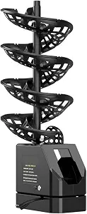 Photo 1 of Remote Control, Tennis Ball Machine, Portable Tennis Ball Tosser with Triangular Base, 33 Ball, for Self-Play Ball Launcher Beginners, Kids, Coaches, Home-Court Upgradedversion
