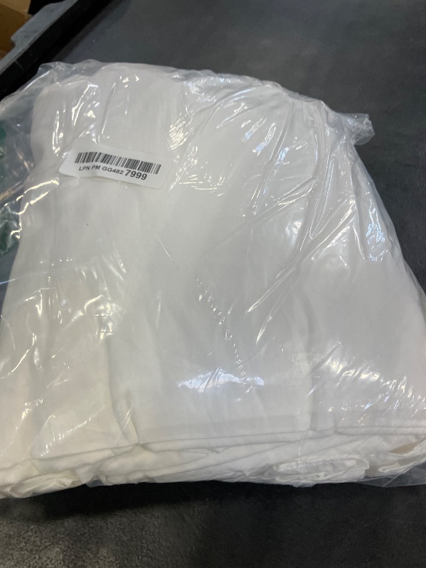 Photo 1 of QSH Washed Cotton Duvet Cover Set, Full, White