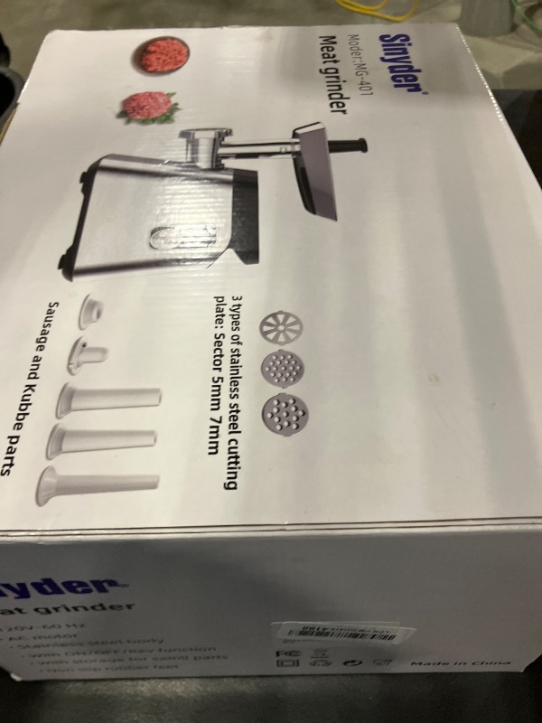 Photo 1 of Sinyder Electric Meat Grinder 2800W Stainless Steel