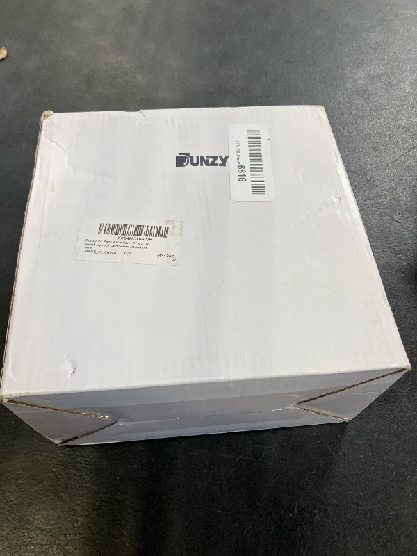 View 2 of Dunzy 24 Pack 3" x 3" Aluminum Post Caps, Black