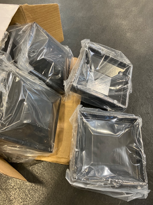 View 3 of Dunzy 24 Pack 3" x 3" Aluminum Post Caps, Black