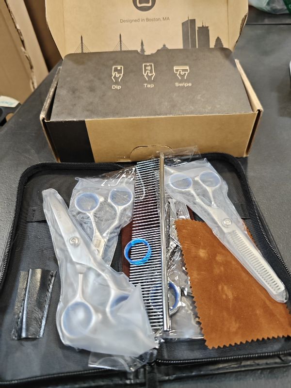 Photo 1 of Gimars Professional 6-in-1 Dog Grooming Scissors Set