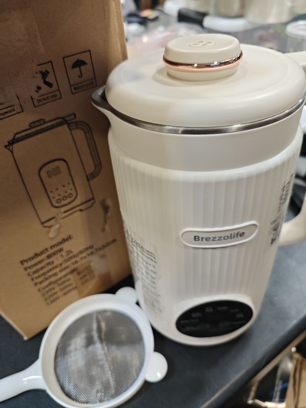 View 2 of 8 in 1 Automatic Nut Milk Maker Machine, 40oz Soy Milk Maker Blender