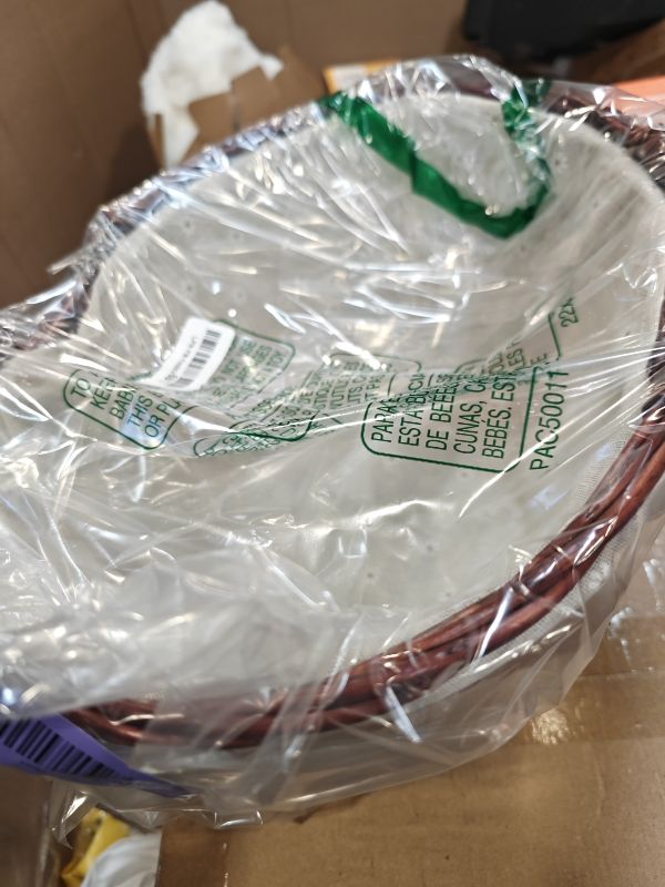 View 2 of Dicunoy Wicker Picnic Basket with Linen Liner
