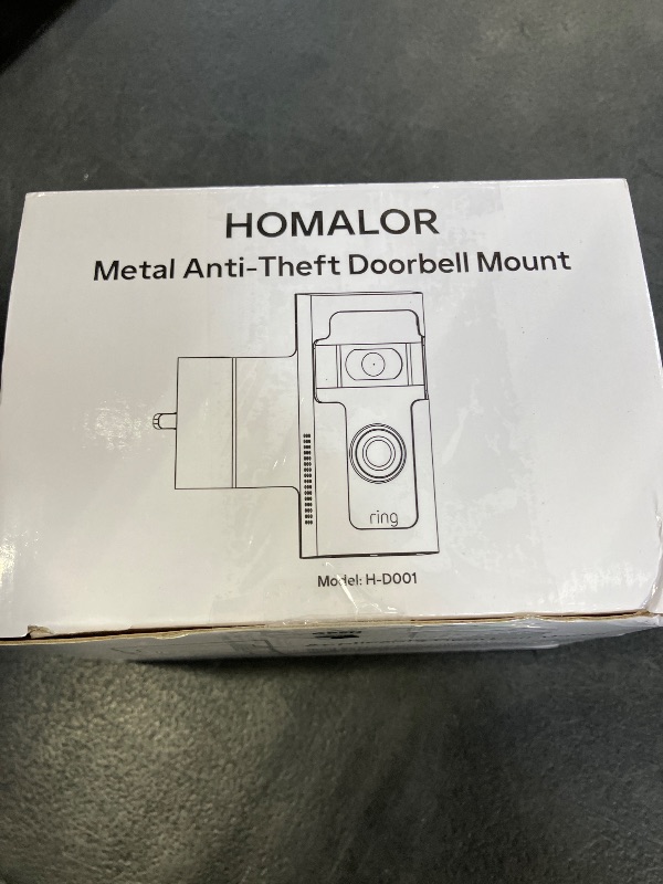 View 2 of Homalor Ring Doorbell Mount, Anti-Theft, No Drill, Renter Friendly - FROSTED BISTRE