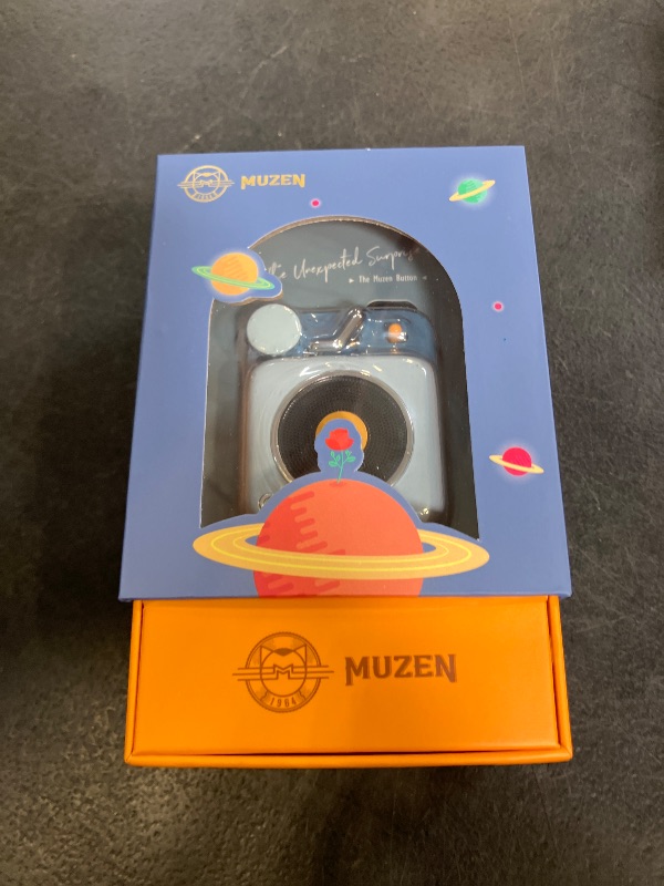 Photo 1 of Muzen Button Mini Bluetooth Speaker - Blue
